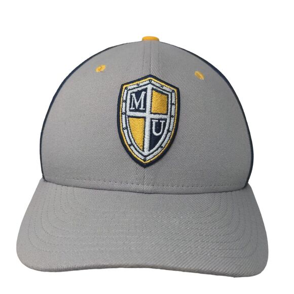Marian University Knights Nike True Dri Fit Fitted Hat Blue Gray S/M Logo - Picture 1 of 8